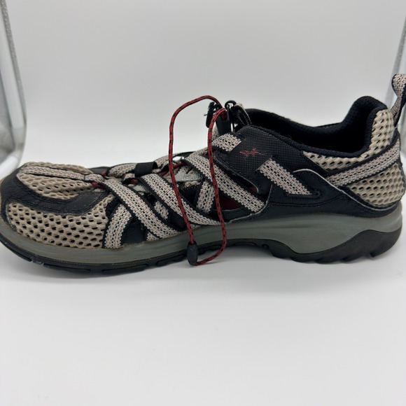 Chaco Mens Outcross Evo 1 Water Shoes Hiking Size 12 Gray Red Quick Lace - Picture 6 of 8